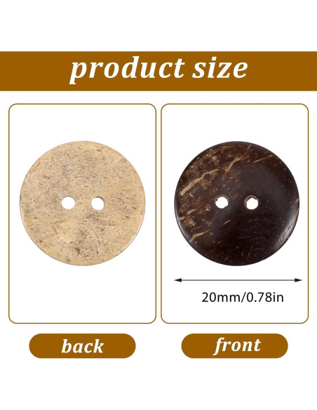 100 Botones de Madera Prasacco 2cm para Manualidades