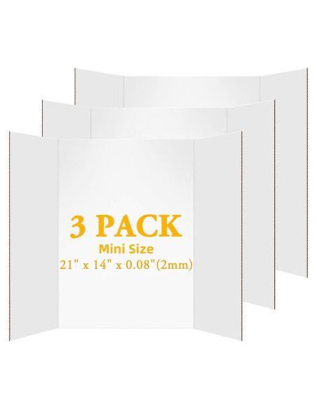 3 Piezas Cartón Plegable para Póster AKONEGE 53.34x35.56cm