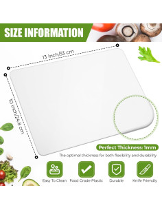 Hushee 60 Hojas de Tabla de Cortar Desechables 24.8 x 33 cm 2