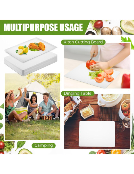 Hushee 60 Hojas de Tabla de Cortar Desechables 24.8 x 33 cm