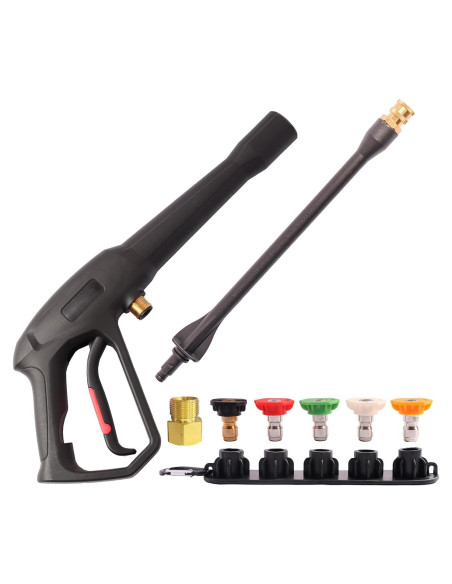 Pistola de Lavado a Presión Axfvd con 5 Puntas y Soporte