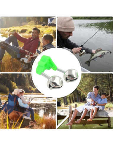 5 Campanas de Pesca Qintreesify con Doble Alerta Verde