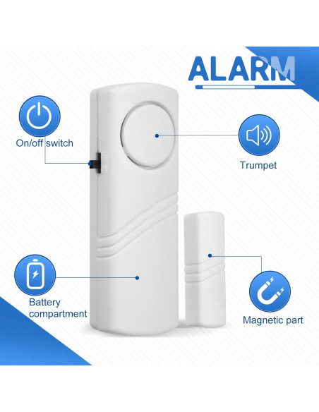 Youyole 16 Alarmas Inalámbricas para Puertas y Ventanas
