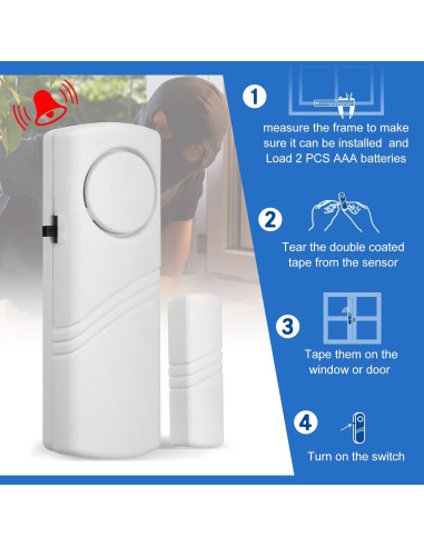 Youyole 16 Alarmas Inalámbricas para Puertas y Ventanas