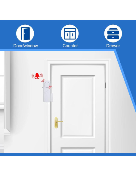 Youyole 16 Alarmas Inalámbricas para Puertas y Ventanas