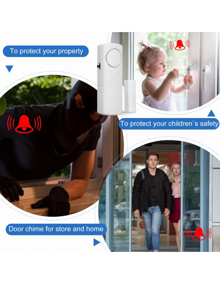 Youyole 16 Alarmas Inalámbricas para Puertas y Ventanas