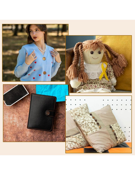 100 Botones de Madera Prasacco 2cm para Manualidades