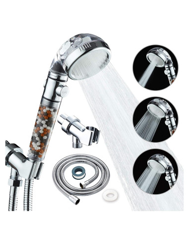 Cabezal de Ducha Filtrado KAIREY KR912 - Alta Presión 3 Modos