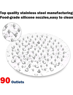 Cabezal de Ducha NearMoon 8" Acero Inoxidable Cromo 5 Modos 2