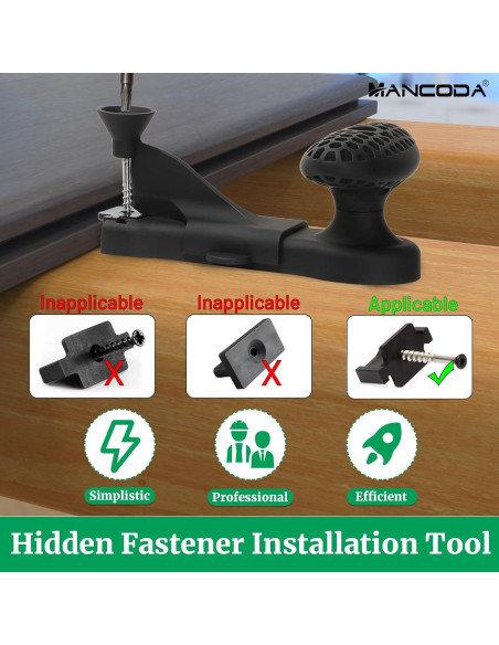 Herramienta de Instalación de Sujetadores Ocultos ManCoda HFIT-1B