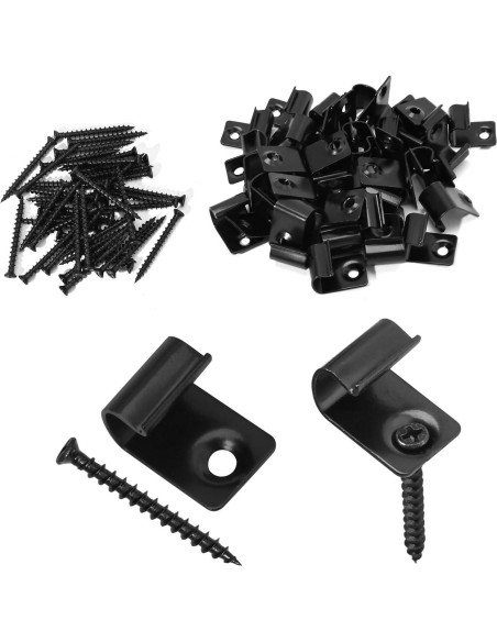 Clips de Decking Inoxidable DUZFOREI 40 Unidades para Instalación