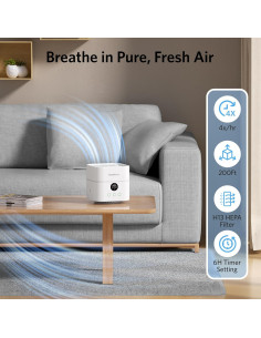 Purificador de Aire y Humidificador WG-03 con Filtro HEPA H13 2