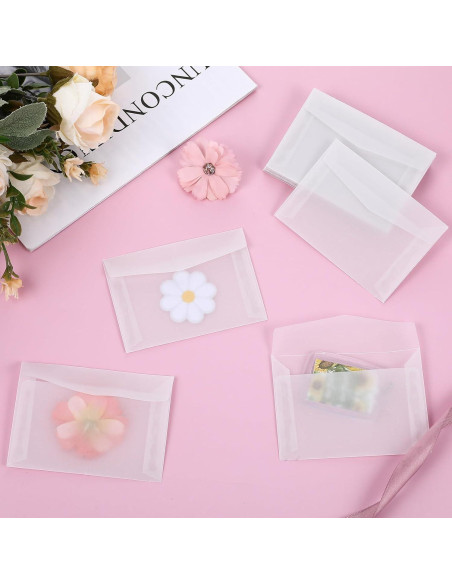 50 Sobres Transparentes Auto-Cerrables FdcZeyxior 10x7 cm