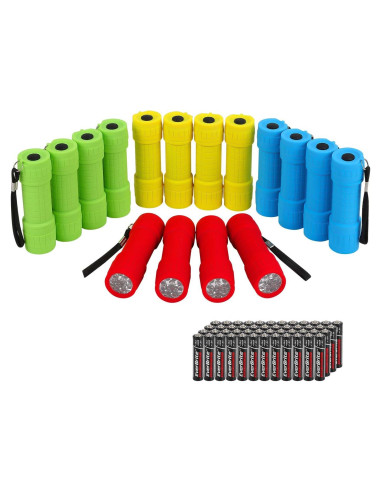 Conjunto de 16 Linternas LED Mini EverBrite - 4 Colores