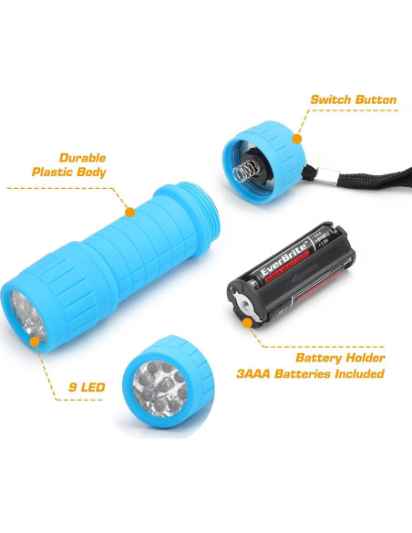 Conjunto de 16 Linternas LED Mini EverBrite - 4 Colores