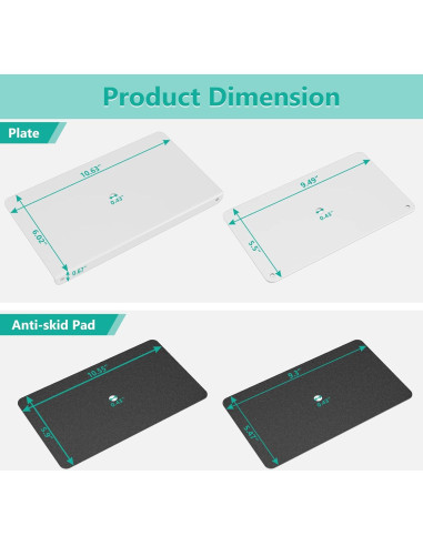 Soporte de Monitor WALI CGRP-W con Abrazadera en C, Acero Blanco