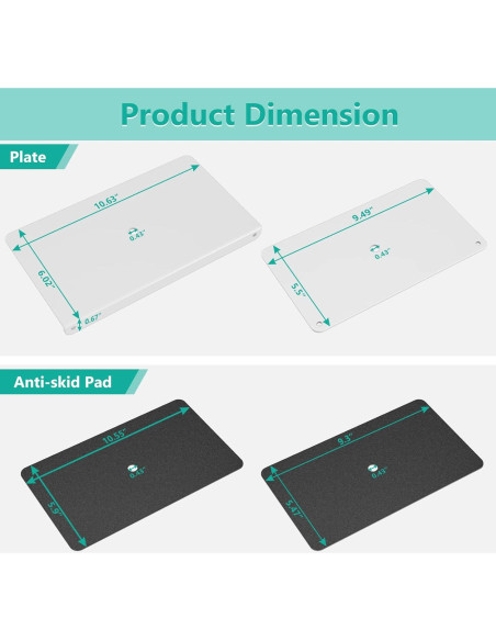 Soporte de Monitor WALI CGRP-W con Abrazadera en C, Acero Blanco