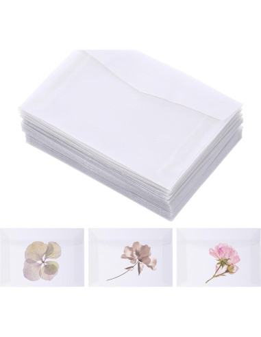 50 Sobres Transparentes Auto-Cerrables FdcZeyxior 10x7 cm