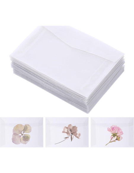 50 Sobres Transparentes Auto-Cerrables FdcZeyxior 10x7 cm