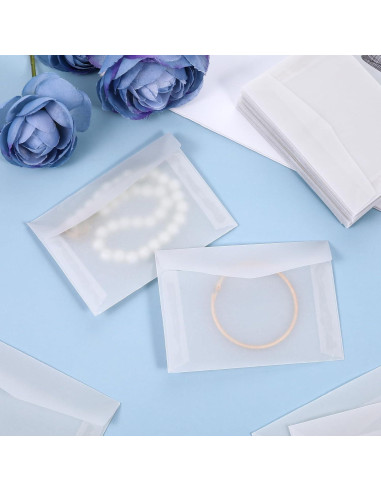 50 Sobres Transparentes Auto-Cerrables FdcZeyxior 10x7 cm