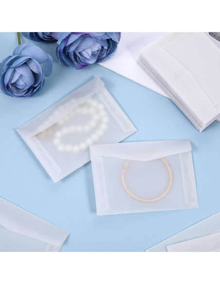 50 Sobres Transparentes Auto-Cerrables FdcZeyxior 10x7 cm