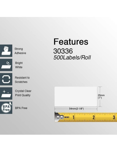 Etiquetas de Dirección de Devolución BETCKEY 25mm x 54mm - 28 Rollos