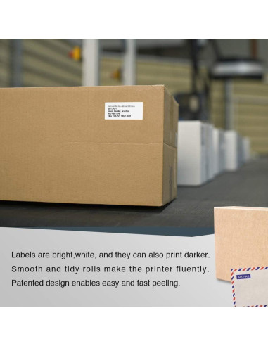 Etiquetas de Dirección de Devolución BETCKEY 25mm x 54mm - 28 Rollos