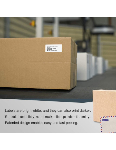 Etiquetas de Dirección de Devolución BETCKEY 25mm x 54mm - 28 Rollos