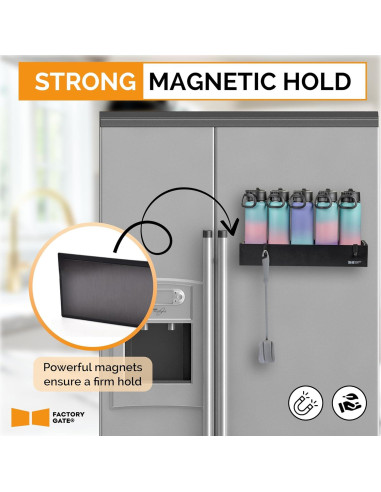 Organizador de Botellas de Agua Magnético FACTORY GATE 40.64 cm