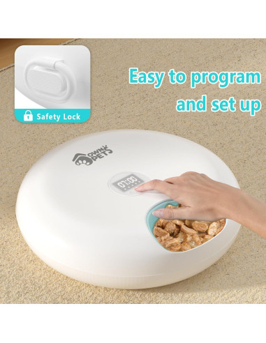 Alimentador Automático Ownpets 6 Comidas para Gatos y Perros