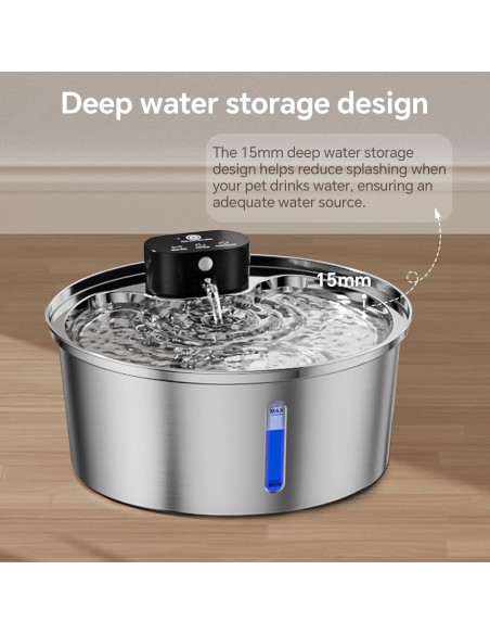 Fuente de Agua Inalámbrica para Perros Grandes Aetherika 7L