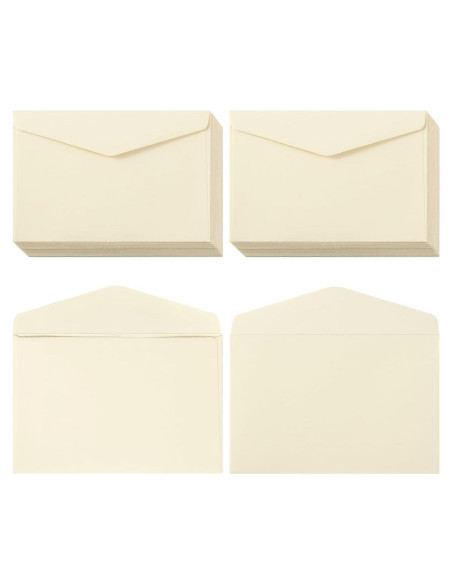 120 Sobres Pequeños Kraft Autoadhesivos Homtable Color Crema