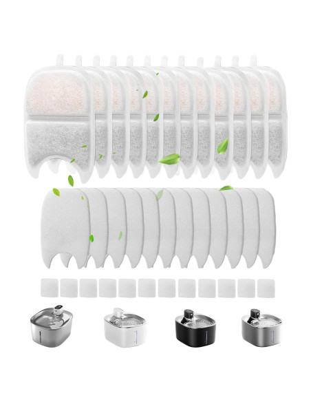 Filtros de Reemplazo para Fuente de Agua de Gatos Jsjyuan - 12 Unidades