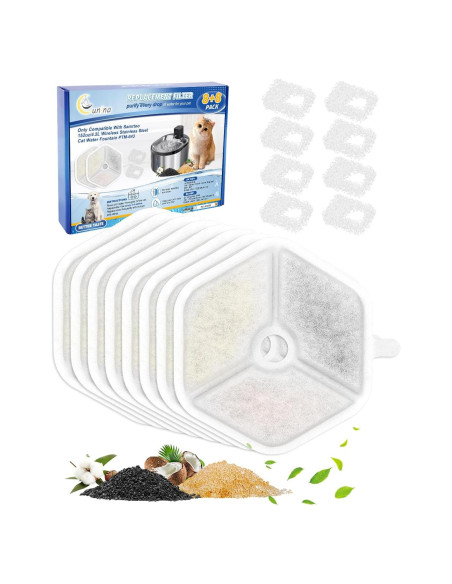 Filtro de agua para gatos Cunina 8+8 pack compatible Smartoo