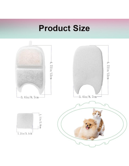 Filtros de Reemplazo para Fuente de Agua de Gatos Jsjyuan - 12 Unidades