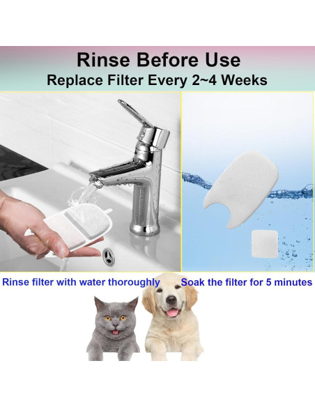 Filtros de Reemplazo para Fuente de Agua de Gatos Jsjyuan - 12 Unidades