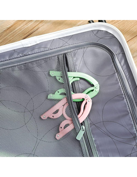 12 Perchas Plegables de Viaje Heshebuy - Multifuncionales