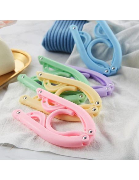 12 Perchas Plegables de Viaje Heshebuy - Multifuncionales