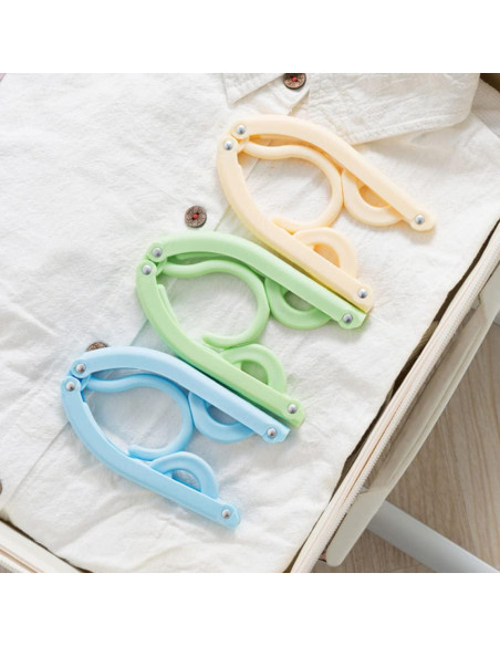 12 Perchas Plegables de Viaje Heshebuy - Multifuncionales