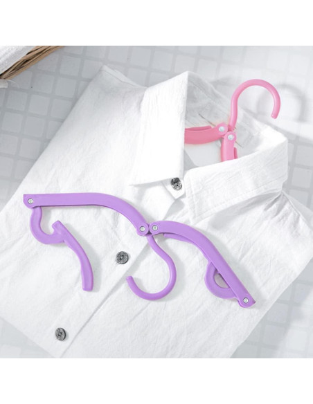 12 Perchas Plegables de Viaje Heshebuy - Multifuncionales