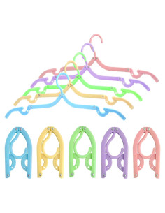 10 Perchas Plegables CADEVED - Viaje, Ahorra Espacio, Antideslizantes