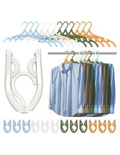 12 Perchas Plegables de Viaje YJMYGS Colorido - Ultra Ligero