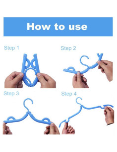 10 Perchas Plegables CADEVED - Viaje, Ahorra Espacio, Antideslizantes 2