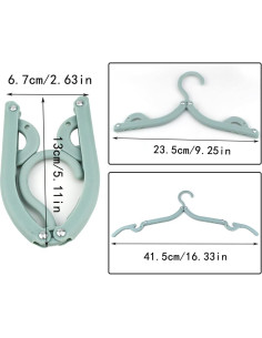 12 Perchas Plegables Bilkeru de Plástico para Viaje - 4 Colores 2