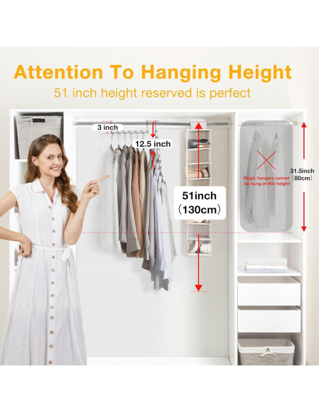 Perchas Ahorra Espacio HOUSE DAY - Paquete de 12, Metal Resistente