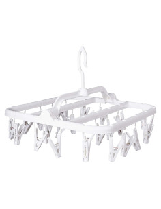 Percha Plegable Annaklin con 26 Clips para Secar Ropa Interior