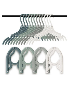 12 Perchas Plegables de Viaje Teenyyou Antideslizantes