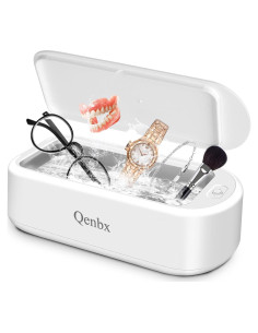 Limpiador Ultrasónico de Joyas Qenbx 640ml 48kHz 2 Modos