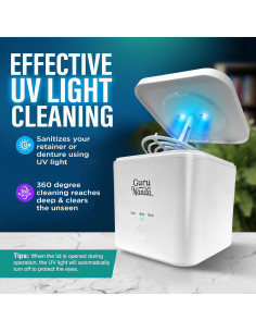 Limpiador Ultrasónico GuruNanda para Dentaduras y Retenedores 2