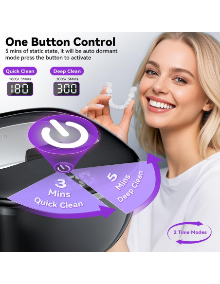 Limpiador Ultrasónico BEKOMIYA 150ML para Dentaduras y Joyería